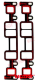 Pakningsst til indsugningsmanifold V6 - 8 boltet